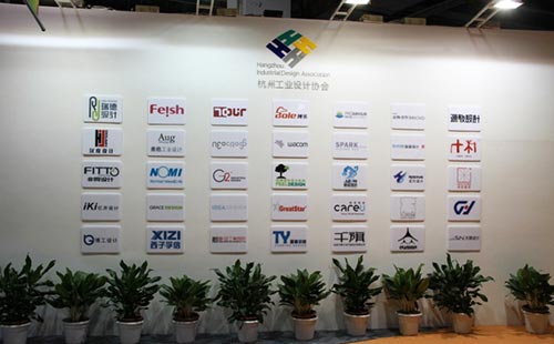 公司入口logo墙设计制作效果