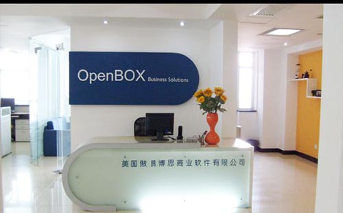 国外软件公司办公室logo墙效果图